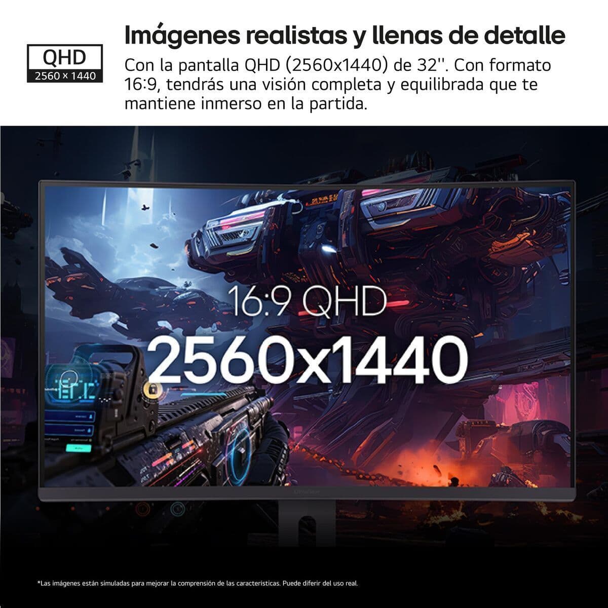 image-Gaming Monitor LG 32G600A-B Quad HD 32"