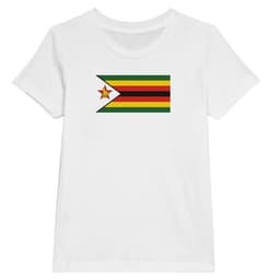 image-Drapeau du Zimbabwe - T-shirt enfant premium ras du cou
