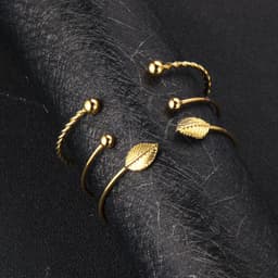 image-Trio of Bracelets leaf ball alloy bracelet / bracelet three-piece suit set men and women