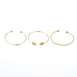image-Trio of Bracelets leaf ball alloy bracelet / bracelet three-piece suit set men and women