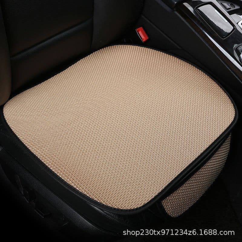 image-Car Seat Cover Ice Silk Red Universal