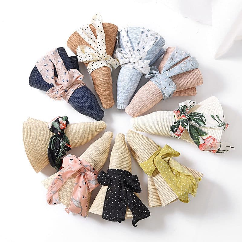 image-Big Brim Straw Hat Women Summer Khaki