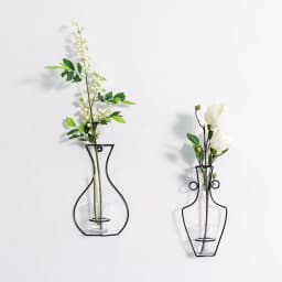 image-Nordic creative wall wrought iron wall hanging glass vase hydroponic wall decoration ornaments home living room dining room wall decoration
