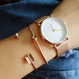 image-2018 Japanese and Korean fashion new women's arrow knotted open bracelet set big street shooting Europe and the United States wholesale