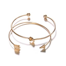 image-2018 Japanese and Korean fashion new women's arrow knotted open bracelet set big street shooting Europe and the United States wholesale