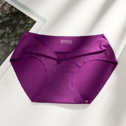image-About Tao Ice Silk Triangle Panties Low Waist XXXL Light Blue