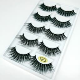 image-3D mink false eyelashes 5 pairs of economical three-dimensional multi-layer European and American eyelashes G800 cross-border supply