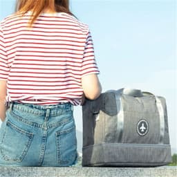 image-Dry And Wet Separation Travel Bag Tourism Fitness Storage Pouch Women's Clothes Shoes Daily Necessities Duffle Package Supplies