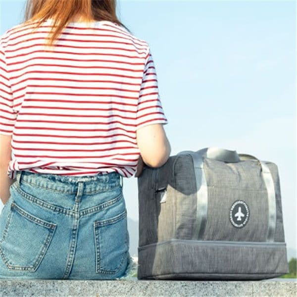 image-Dry And Wet Separation Travel Bag Tourism Fitness Storage Pouch Women's Clothes Shoes Daily Necessities Duffle Package Supplies
