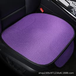 image-Car Seat Cover Ice Silk Red Universal