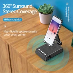 image-Mobile Phone Broadcaster Stand Wireless Bluetooth Speaker