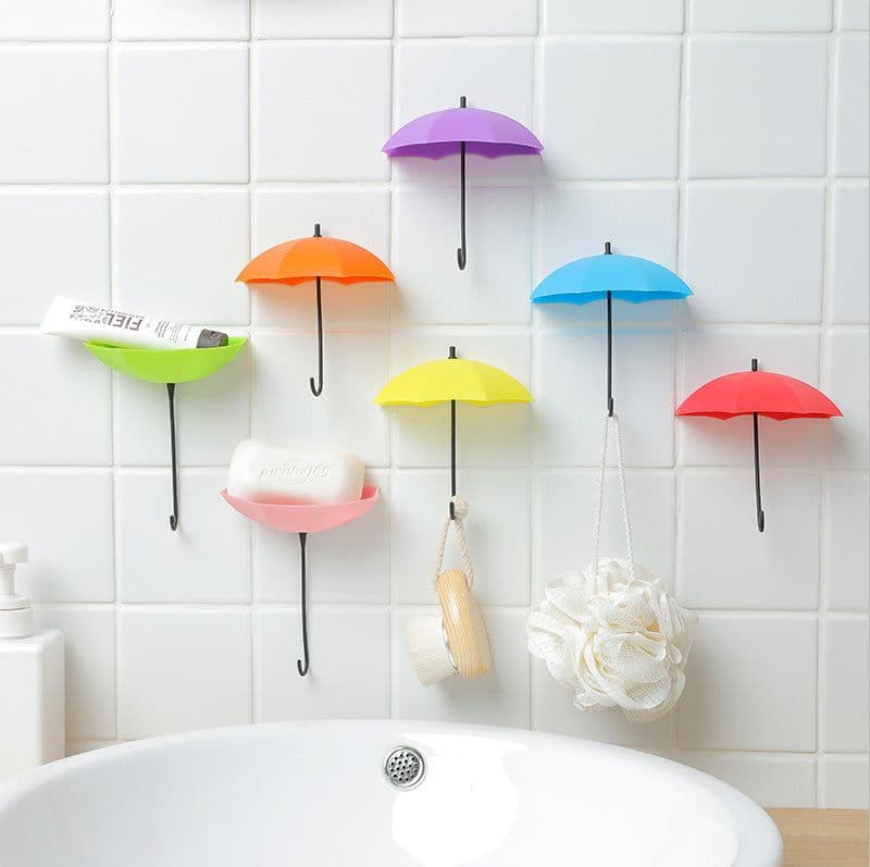 image-Creative 3 Pack Sticky Hooks - Nail-Free Wall Hanging, Nordic White + Gray