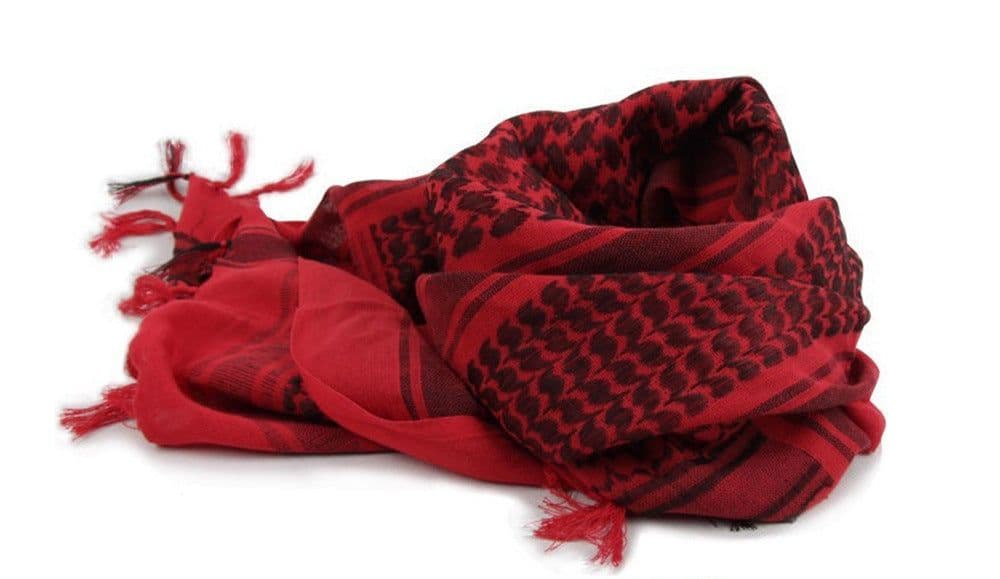 image-Tactical Arabian Scarf Cotton 110x110cm Red