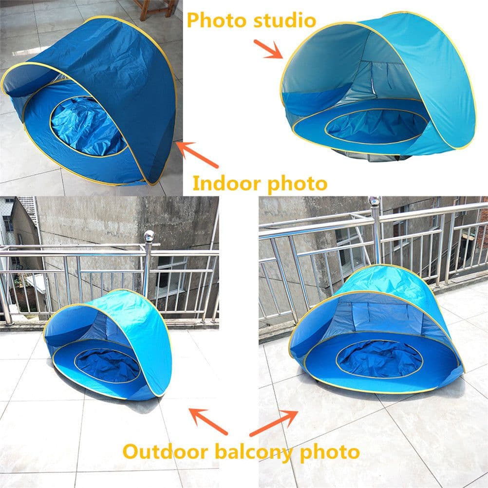 image-Children's Tent 117x79x70cm Foldable Beach Pool