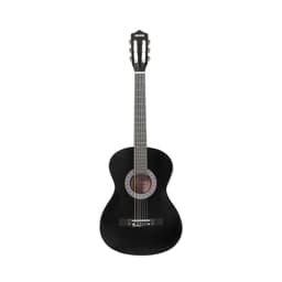 image-VEVOR Classical Guitar, 38 Inch, Wood Classical Guitar Starter Kit for Beginners, with Nylon Strings, Gig Bag, Strap, Tuner, Extra Strings, Picks, Capo, Basswood, for Teenagers Adults Students, Black