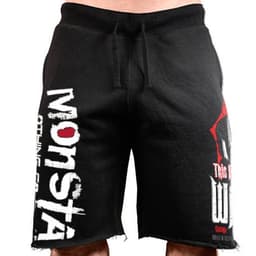 image-Muscle fitness brothers men's sports running leisure personality big printing cotton stretch shorts one drop