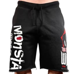image-Muscle fitness brothers men's sports running leisure personality big printing cotton stretch shorts one drop