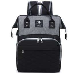 image-Large Capacity Multifunctional Usb Rechargeable Oxford Cloth Lightweight Baby Diaper Bag