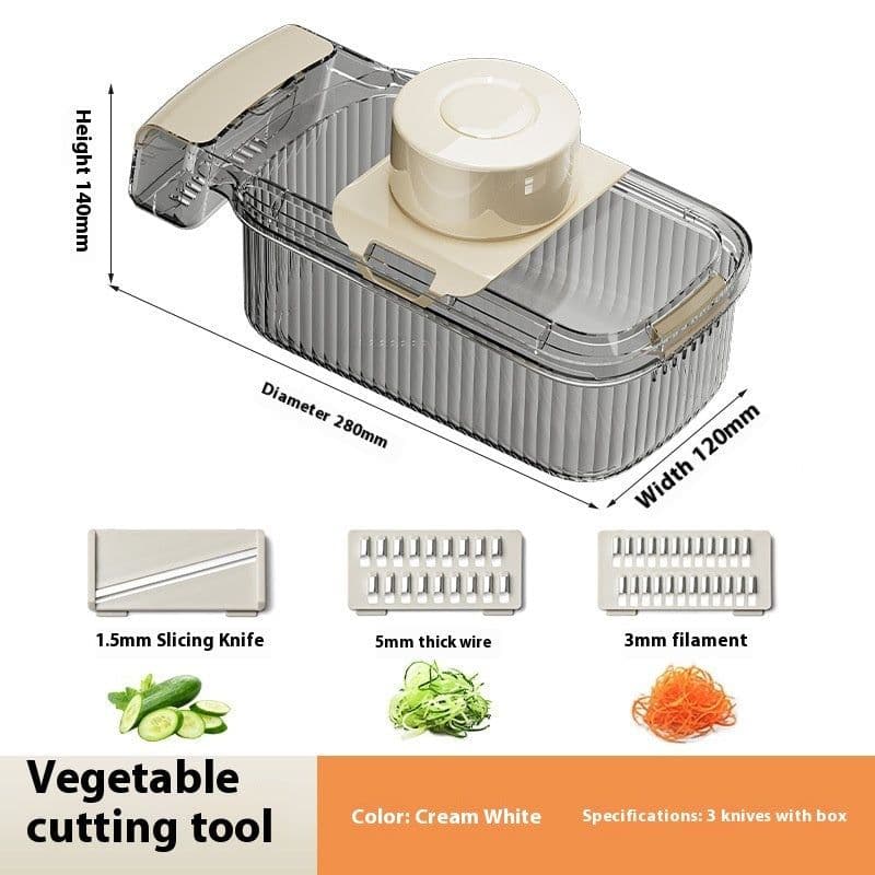 image-2in1 Multifunctional Vegetable Cutter For Cutting And Draining Vegetables Sturdy Food Chopper Convenient Dicer Kitchen Gadget