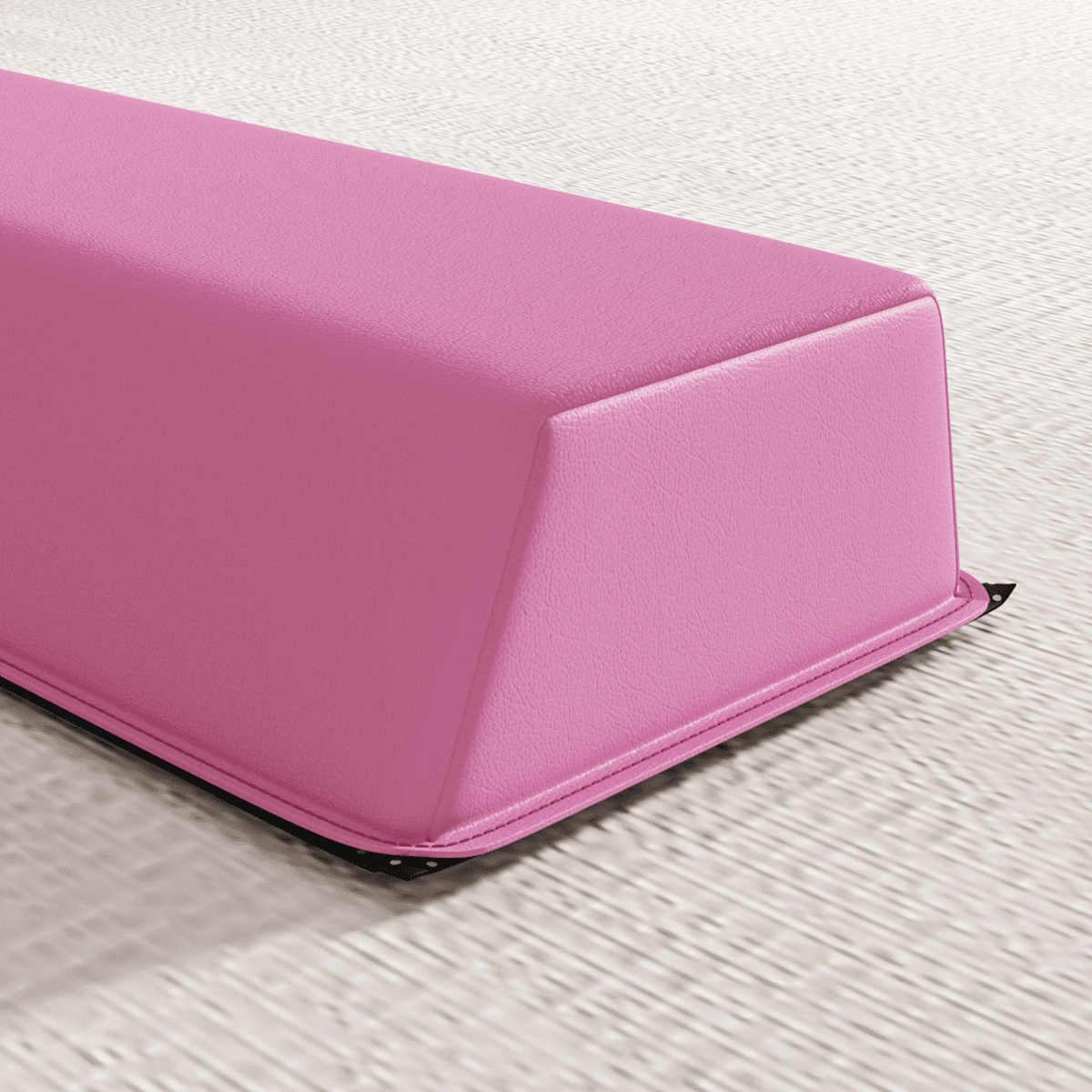 image-Sportnow 7.7ft Folding Gymnastics Balance Beam - Pink EVA Foam