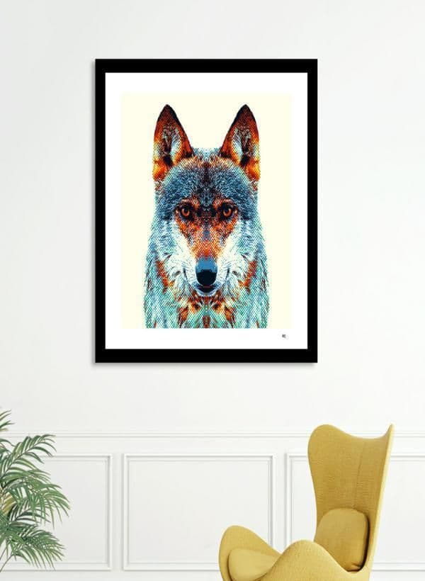 image-Wolf - Colorful Animals Frame