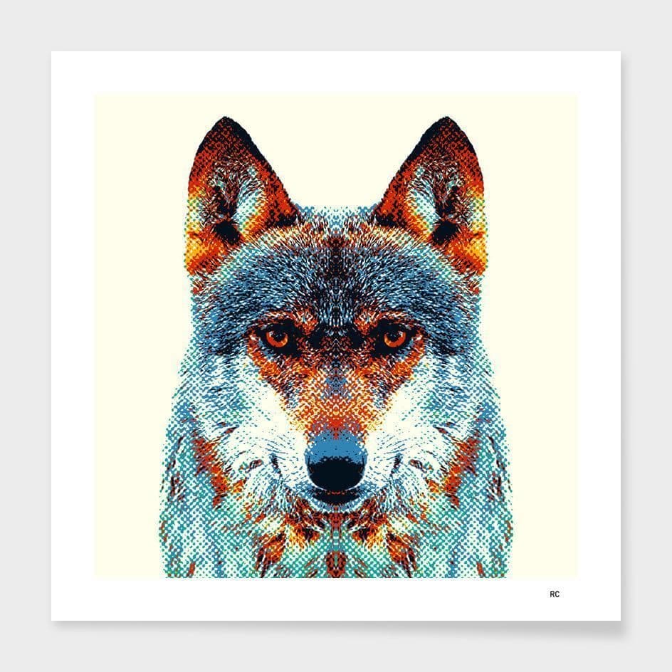 image-Wolf - Colorful Animals Frame
