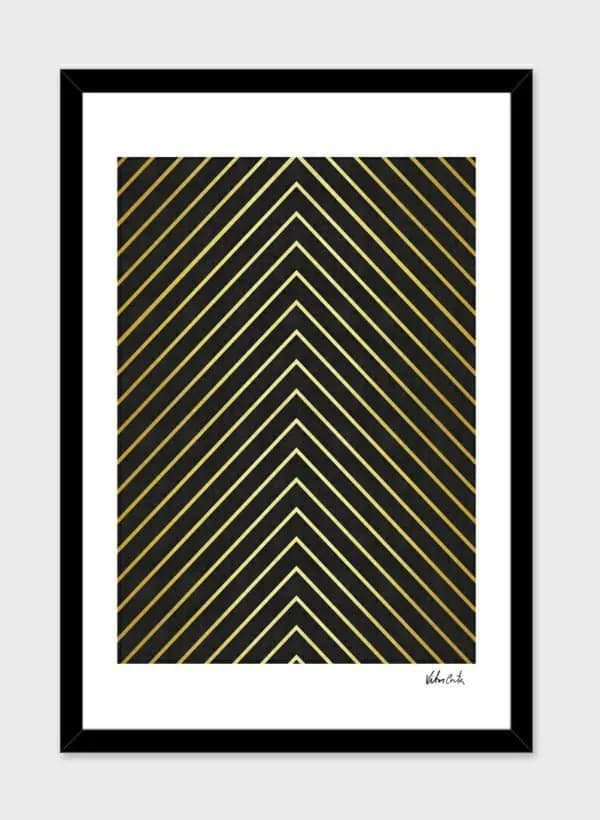 image-Minimalist and golden art Frame