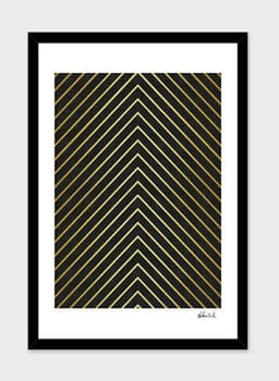 image-Minimalist and golden art Frame