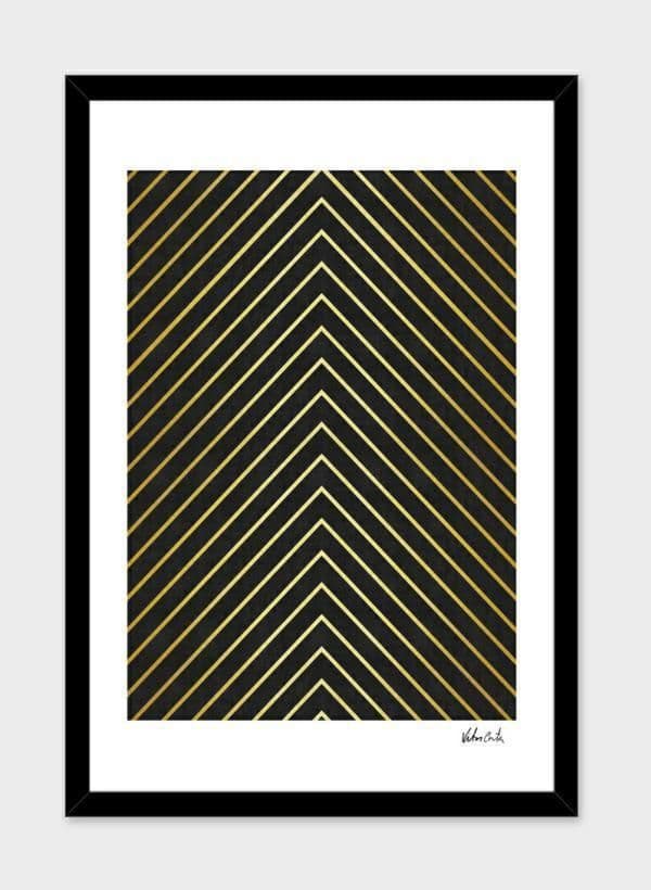 image-Minimalist and golden art Frame
