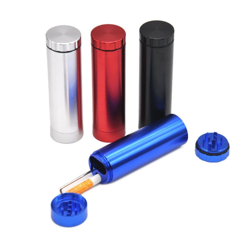 image-Smoke Grinder Aluminum Alloy Two-layer Smoke Grinder