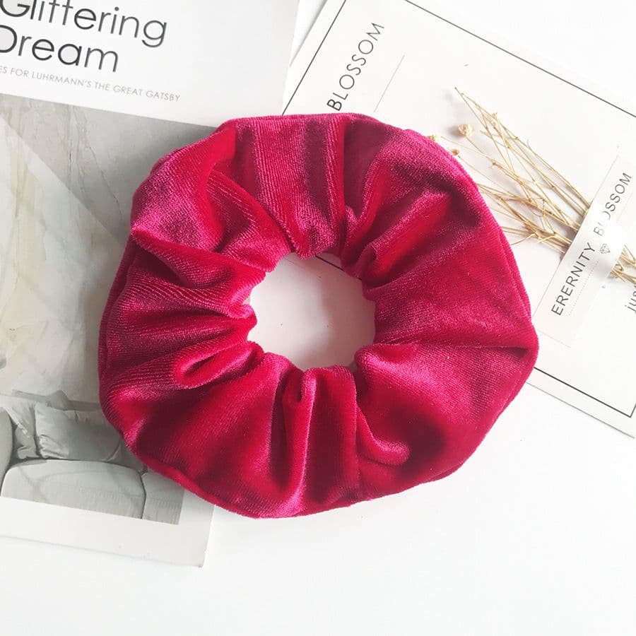 image-Flannel Hair Tie Hair Rope Amazon Velvet Fashion Ponytail Hair Accessories