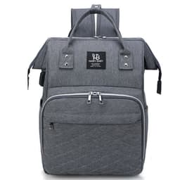 image-Large Capacity Multifunctional Usb Rechargeable Oxford Cloth Lightweight Baby Diaper Bag