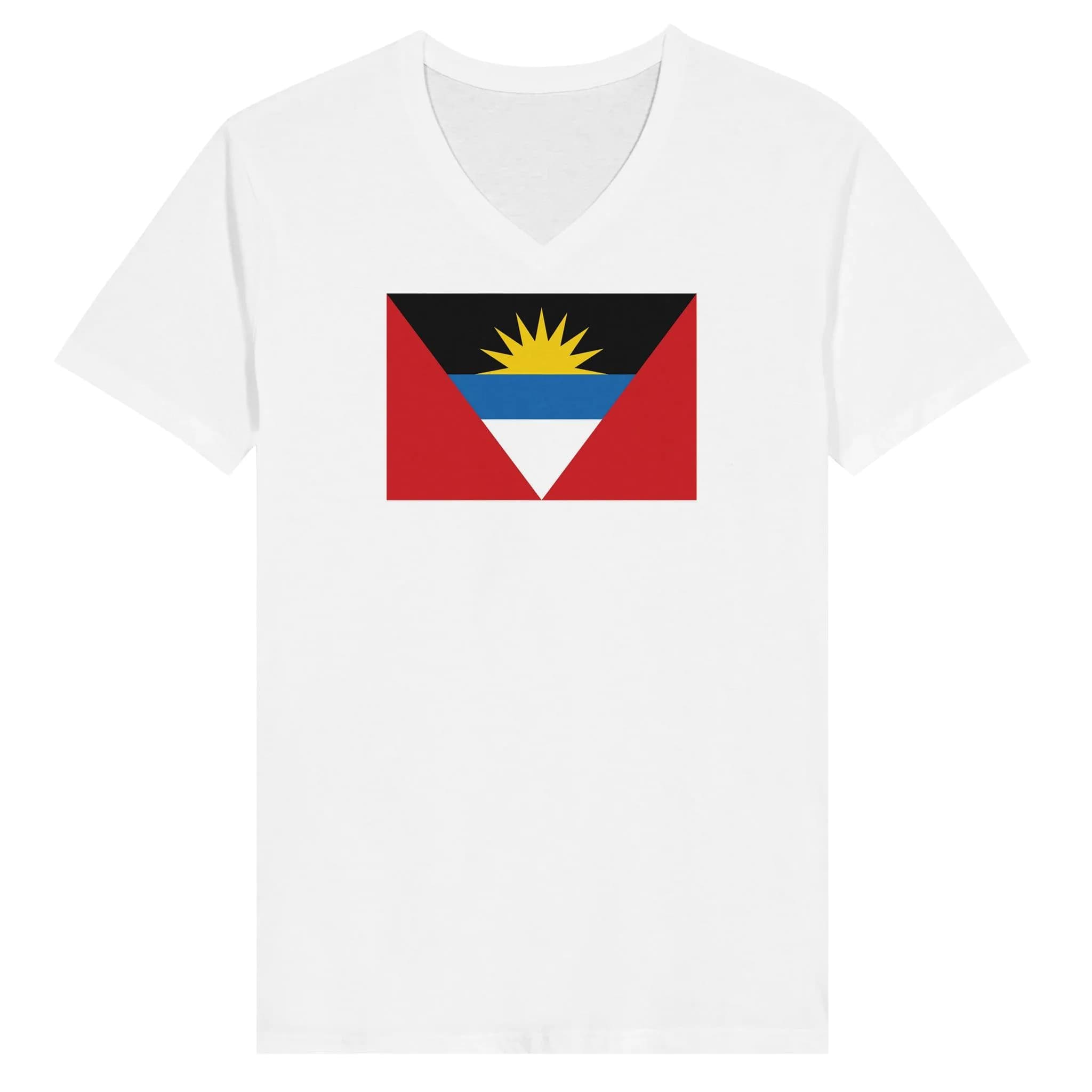 image-Drapeau d'Antigua-et-Barbuda - T-shirt unisexe premium col en V