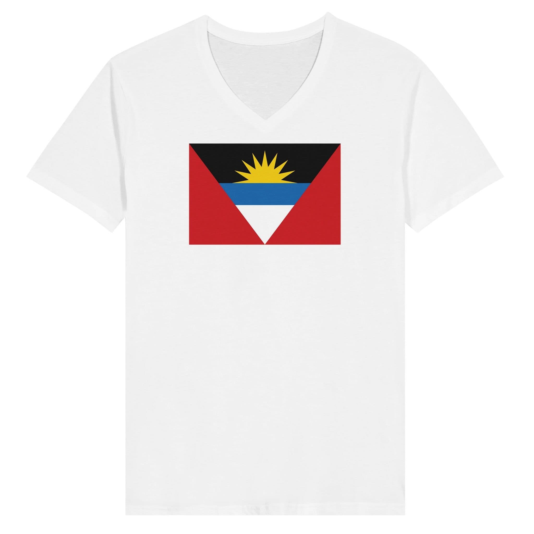 image-Drapeau d'Antigua-et-Barbuda - T-shirt unisexe premium col en V