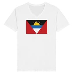 image-Drapeau d'Antigua-et-Barbuda - T-shirt unisexe premium col en V