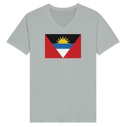 image-Drapeau d'Antigua-et-Barbuda - T-shirt unisexe premium col en V