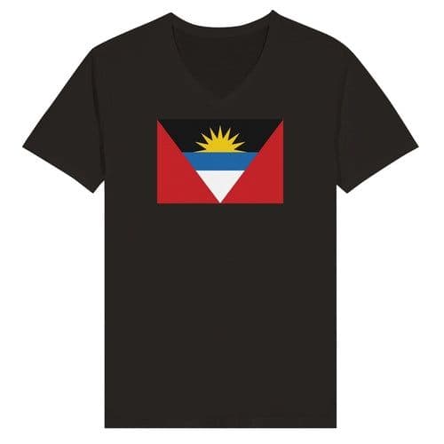 image-Drapeau d'Antigua-et-Barbuda - T-shirt unisexe premium col en V