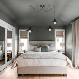 image-Black Vintage 3 Head Cone shaped shade Ceiling Pendant Light Fitting with Adjustable Cord Hanging Light Fixture