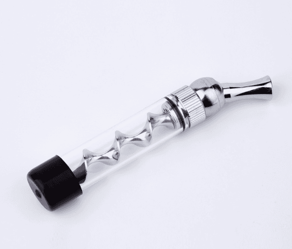 image-Direct supply dry burning universal mouth spiral atomizer t5 mini glass twisty blunt dry herb