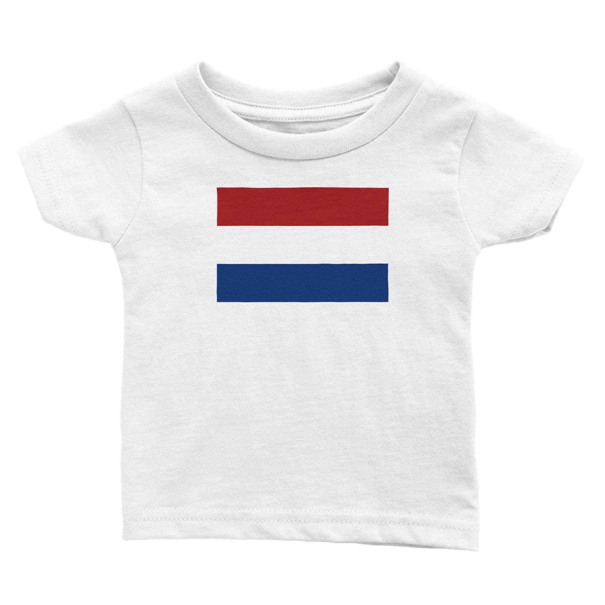 image-Drapeau des Pays-Bas - t-shirt-bébé-classique-ras-du-cou