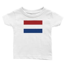 image-Drapeau des Pays-Bas - t-shirt-bébé-classique-ras-du-cou