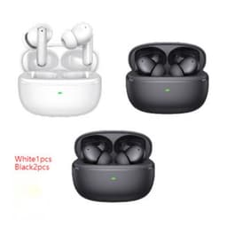 image-Wireless Bluetooth Noise Reduction In-ear Headphones - White/Black ANC