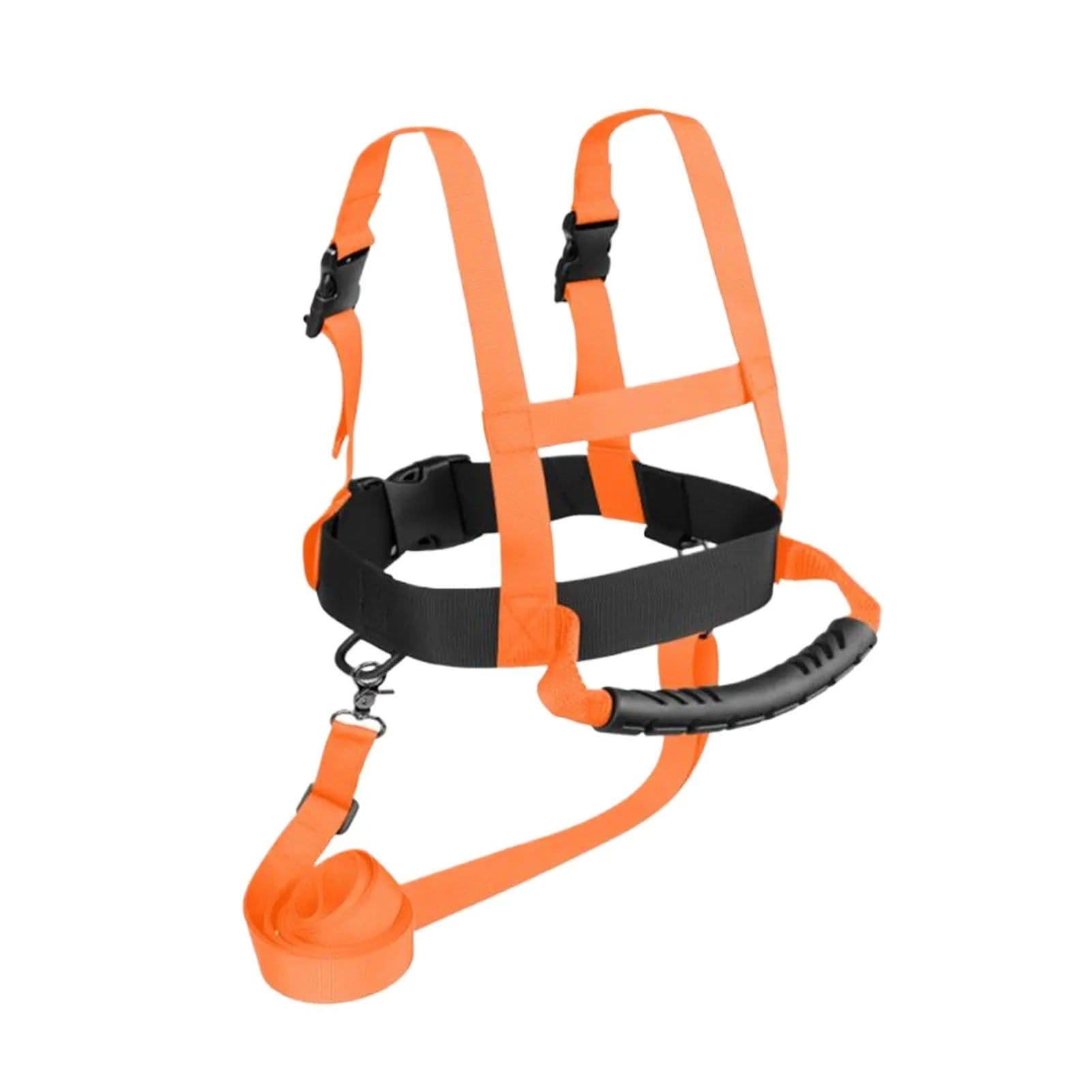 image-Nylon Kids Ski Harness Snowboard Trainer Speed Control With Shoulder Strap Children Ski Harness orange
