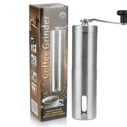 image-Manual Coffee Grinder Mini Stainless Steel Hand Handmade Coffee Bean Grinders Mill Foamer Kitchen Tool Coffee Accessories