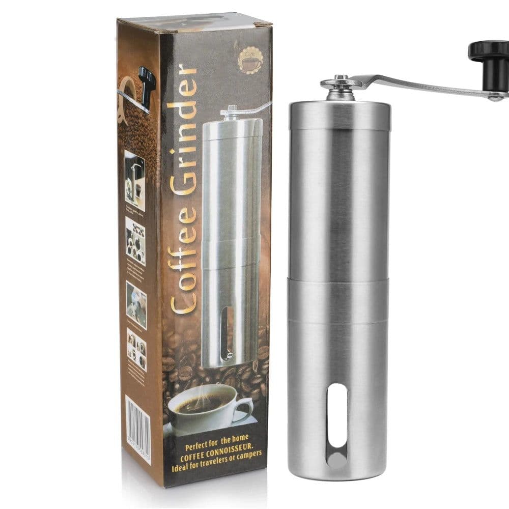 image-Manual Coffee Grinder Mini Stainless Steel Hand Handmade Coffee Bean Grinders Mill Foamer Kitchen Tool Coffee Accessories