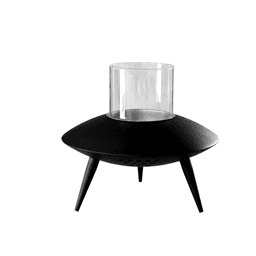 image-Space Black Flying Saucer Courtyard Charcoal Stove