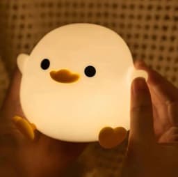 image-LED Night Light - Yellow Rechargeable Bedside Lamp