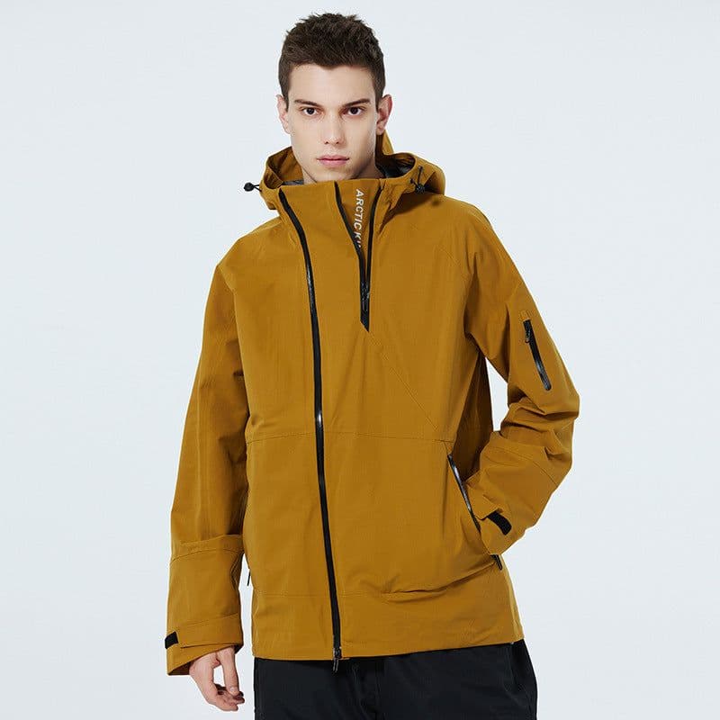 image-Ski Suit Men's And Women's Thin Outdoor Windproof Waterproof Veneer Double Plate Ski Suit