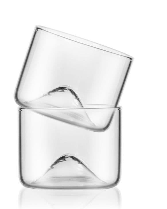 image-High Borosilicate Glass Water Cup Mountain Style Tea Cup