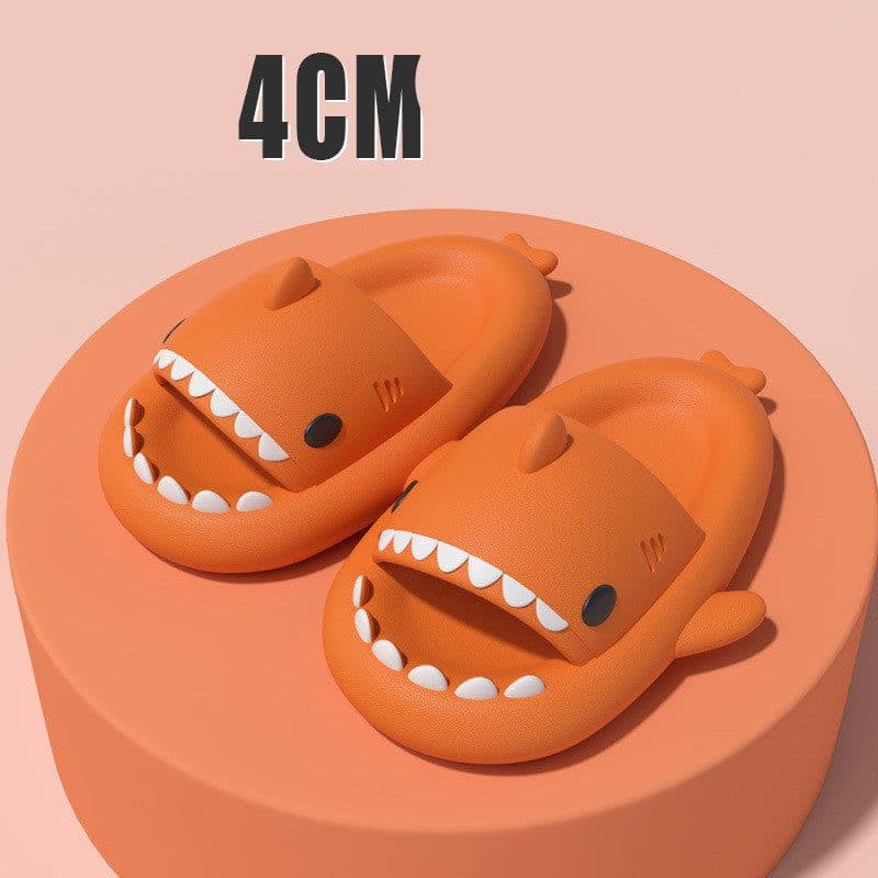 image-Adult's Slippers Indoor Outdoor Funny Shark Cartoon